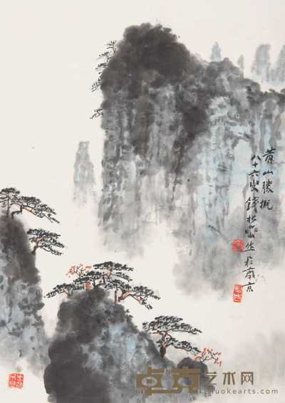 钱松嵒 黄山胜概 立轴 49×34cm